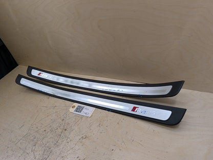 2011-2017 Audi RS5 8T Front Left Right Scuff Plate Door Sill SET 8T0853373