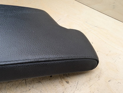06-13 OEM BMW E90 E92 E93 Center Console Armrest Tray BLACK Leather Dakota