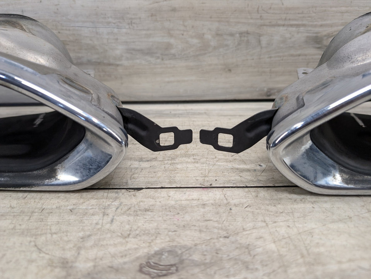 2016-2022 BMW 750Li G12 Rear Left Right Exhaust Muffler Tips SET 7371586 OEM