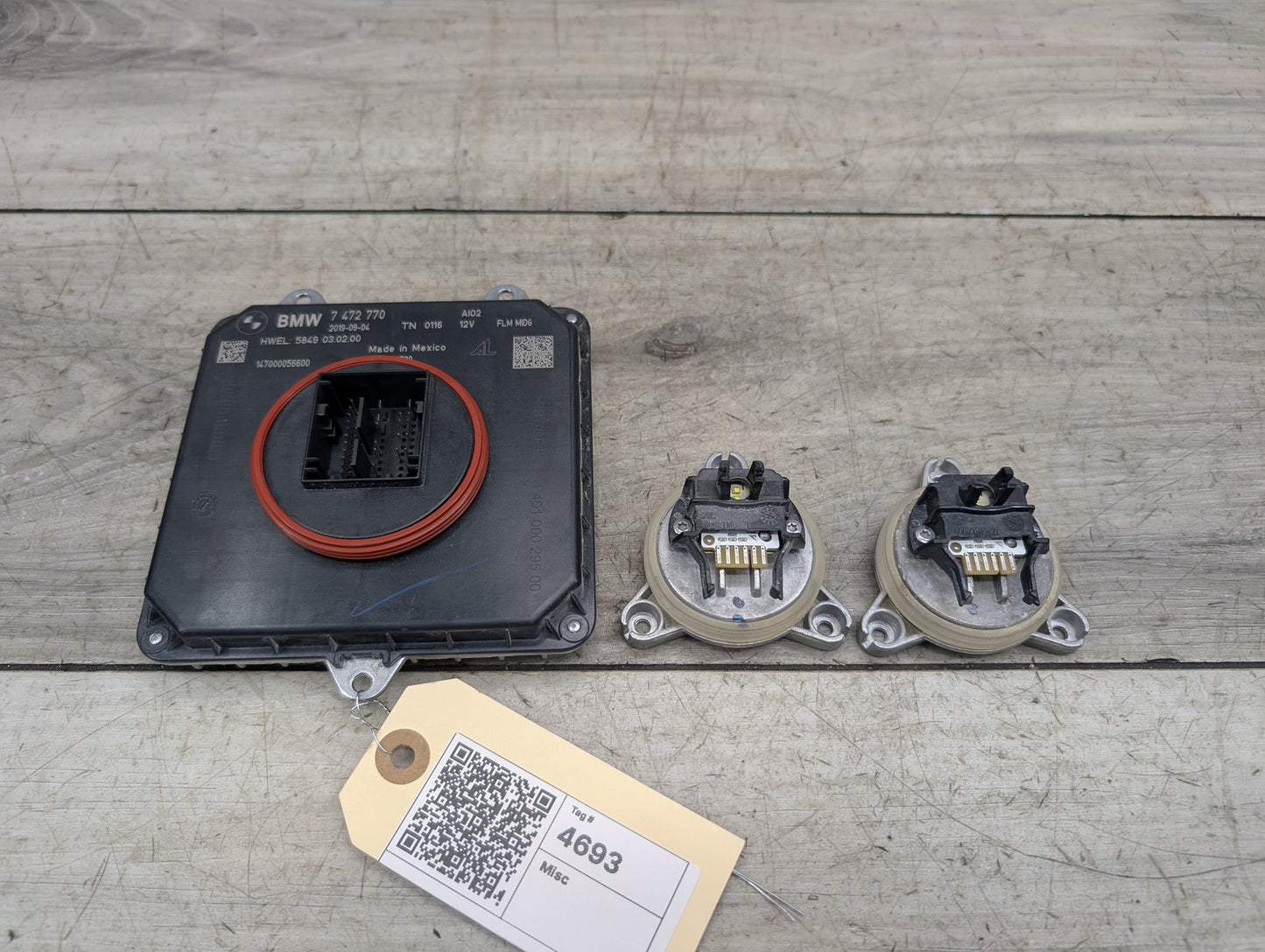 2018 - 2024 BMW X3 G01 Left Right Headlight DRL Daytime Running Light Module SET 7472770 B46B20O1