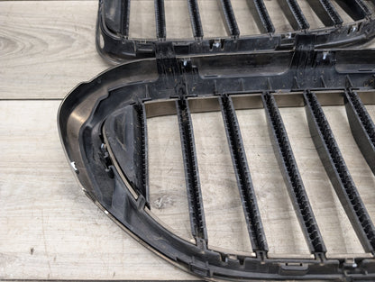 2017-2023 BMW M550i G30 Front Left Right Upper Bumper Cover Kidney Grilles SET 7383520 OEM