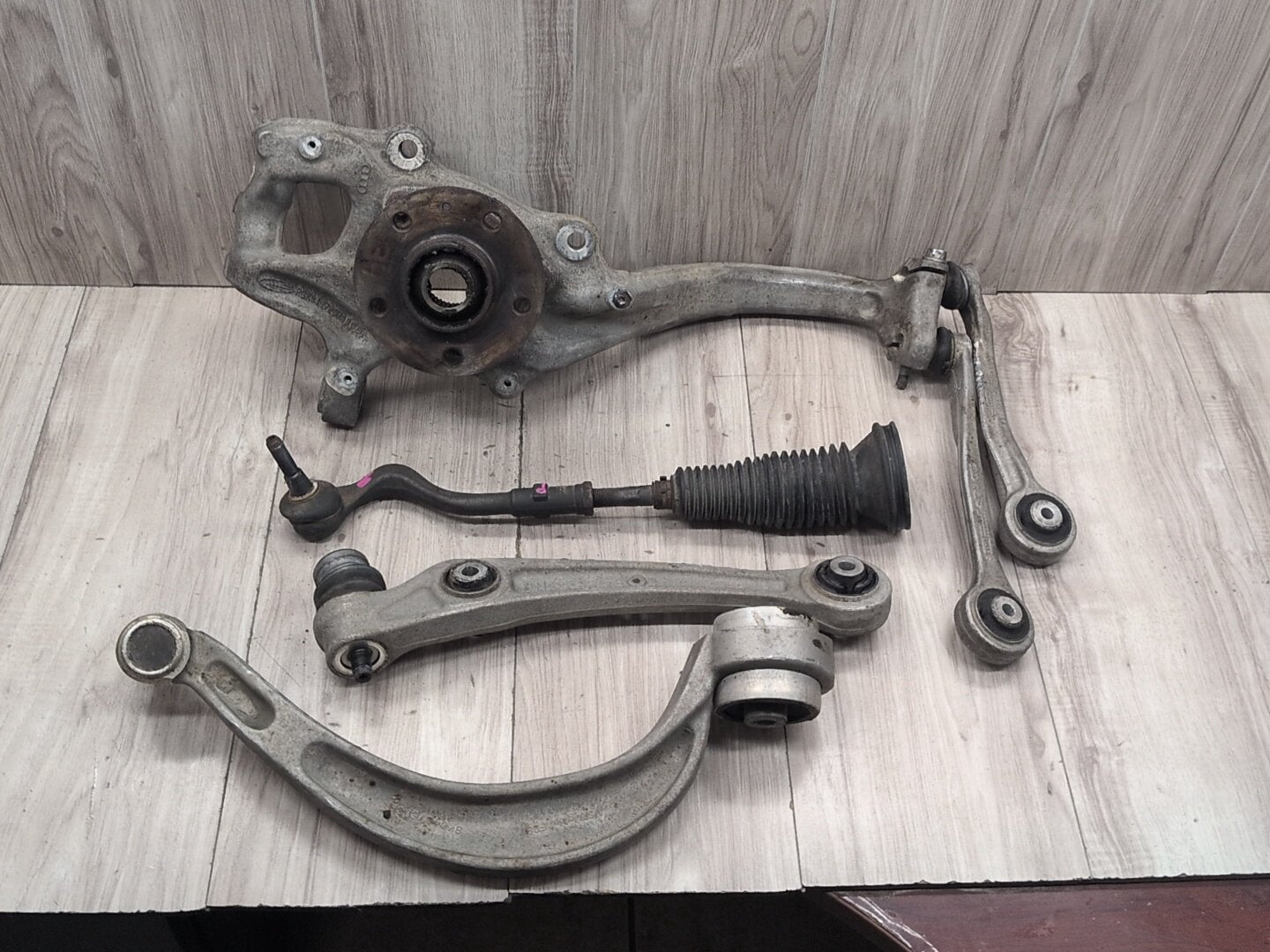 2013 - 2017 Audi S5 8T Front Right Passenger Control Arms w/ Tie Rod SET 8K0407258A CTUB