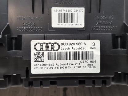 2015-2018 Audi Q3 8U Instrument Speedometer Guage Cluster 8U0920960A