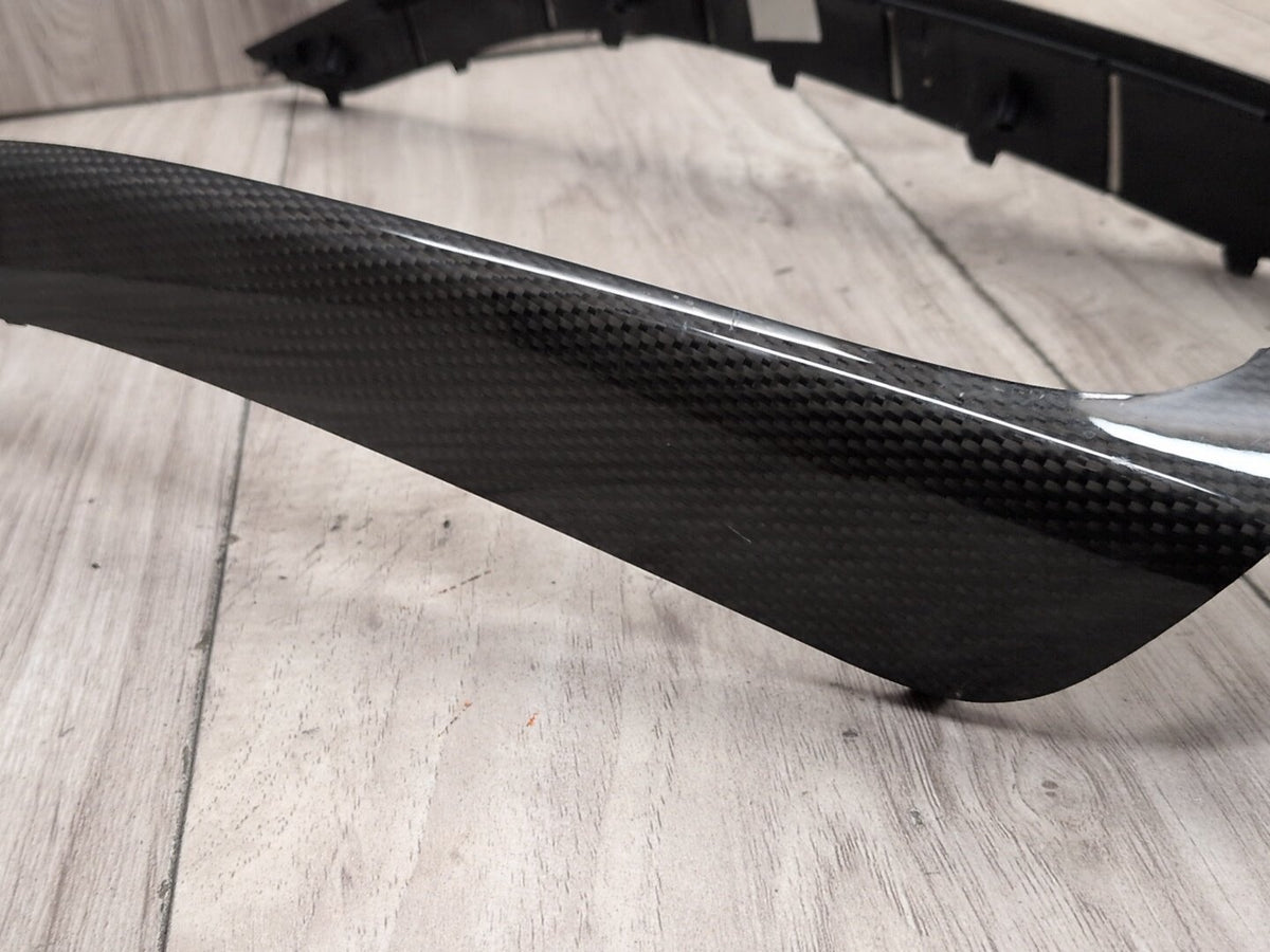 OEM Audi S4 Dashboard Center Console Shift Panel Interior Trim CARBON FIBER SET