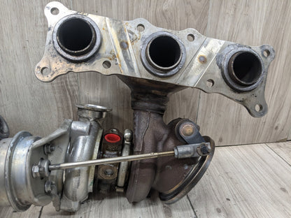 07-11 BMW E90 E92 E93 335i N54 Left Right Engine Motor Turbo Turbocharger PAIR