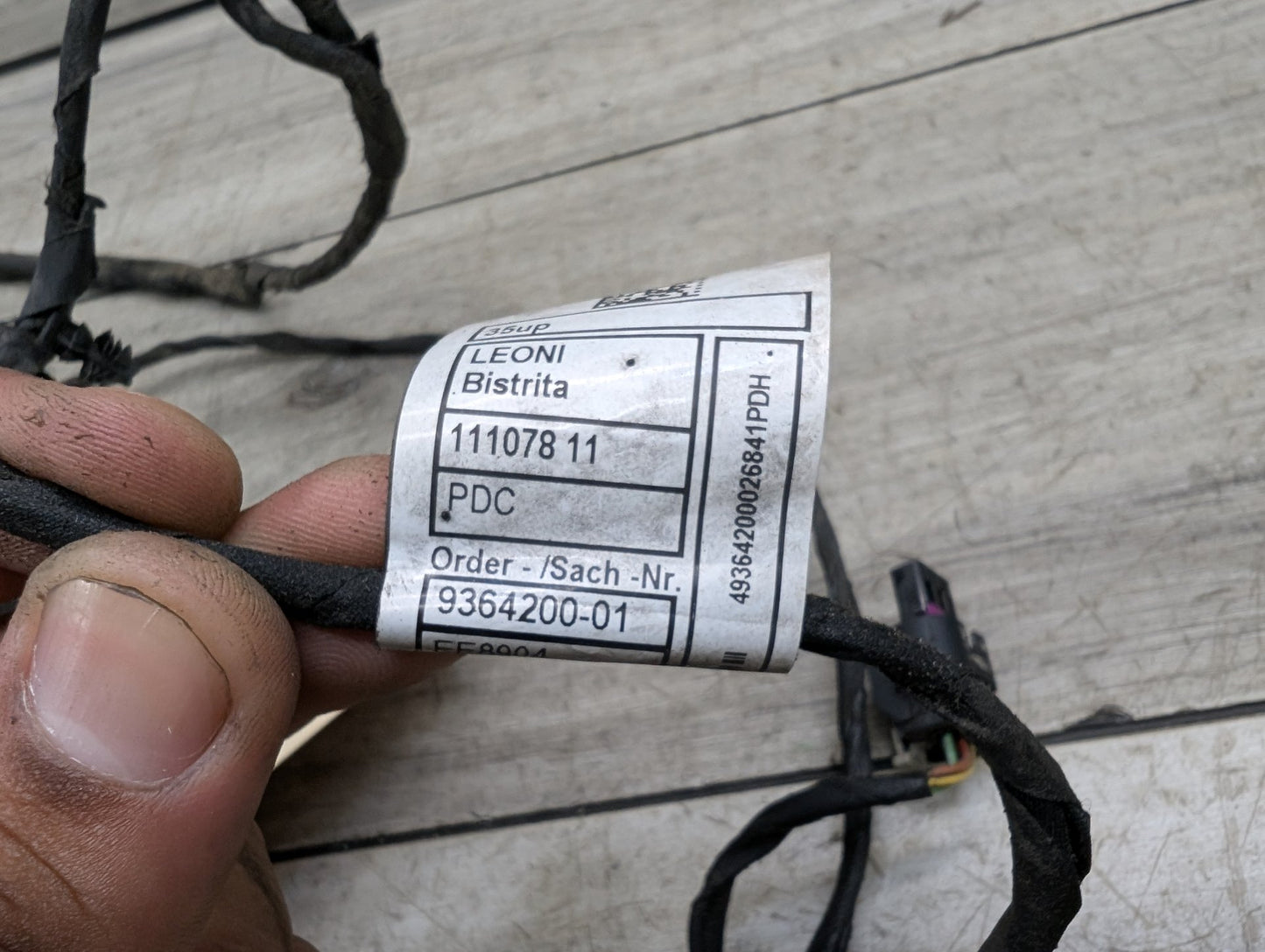 2017-2023 BMW 530i G30 Front Bumper PDC Parking Sensor Wiring Wire Harness 9364200