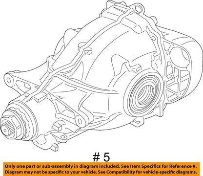 OEM BMW G01 G02 X3 X4 xDrive AWD Rear Differential Axle Gearbox Carrier 3.38 73k