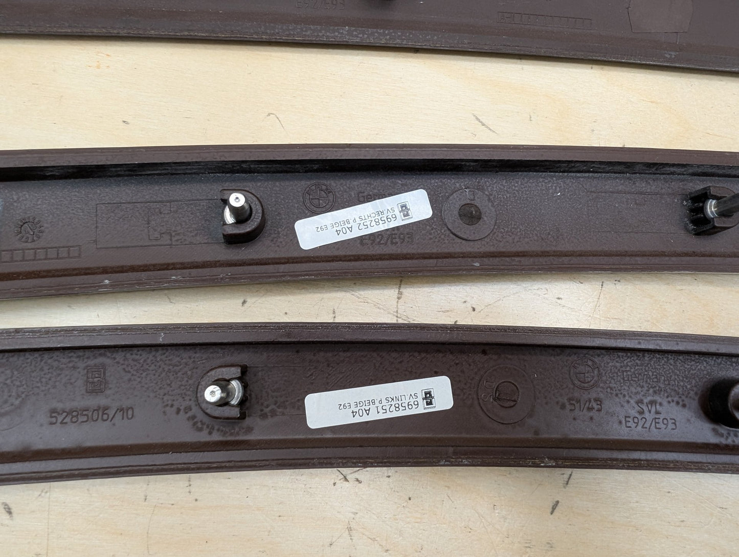 07-13 OEM BMW E99 335 Wood Burr Walnut Interior Trim Dash Panels Console SET