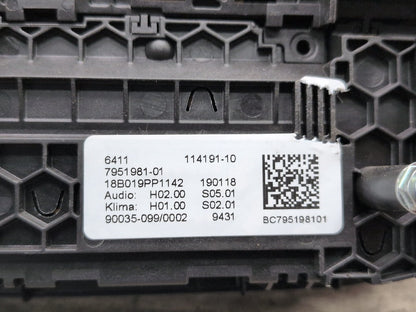 2018-2024 BMW X3 G01 Radio Control Panel 7951981 OEM