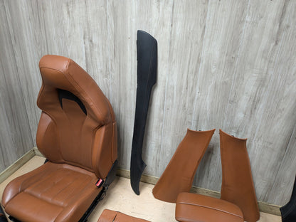 15-19 OEM BMW F16 F86 X6M BROWN Interior Seats Front Rear Door Panels COMPLETE