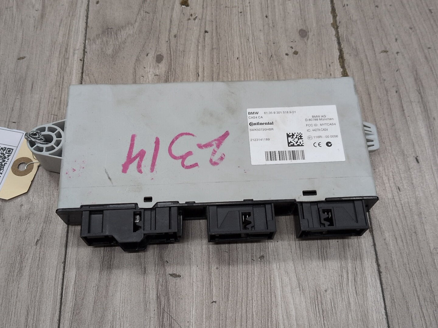 2011 - 2017 BMW X3 F25 CAS Comfort Access Control Module 9301518 N20B20O0