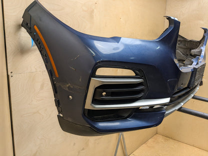 19-23 OEM BMW G05 X5 Front Bumper Cover w/ Lower Grilles Blue C1M PN:9492878