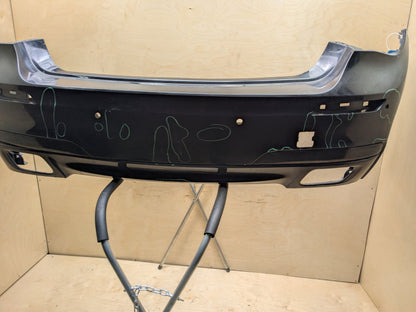 *09-15 OEM BMW F01 F02 740 750 Rear Bumper M SPORT Cover w/ PDC Holes Black 475