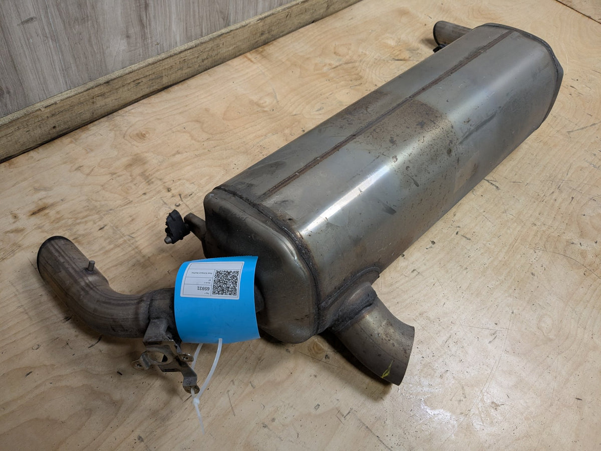 19-23 OEM BMW G20 330 Dual Exhaust Pipe Muffler Silver Tips B46 Engine