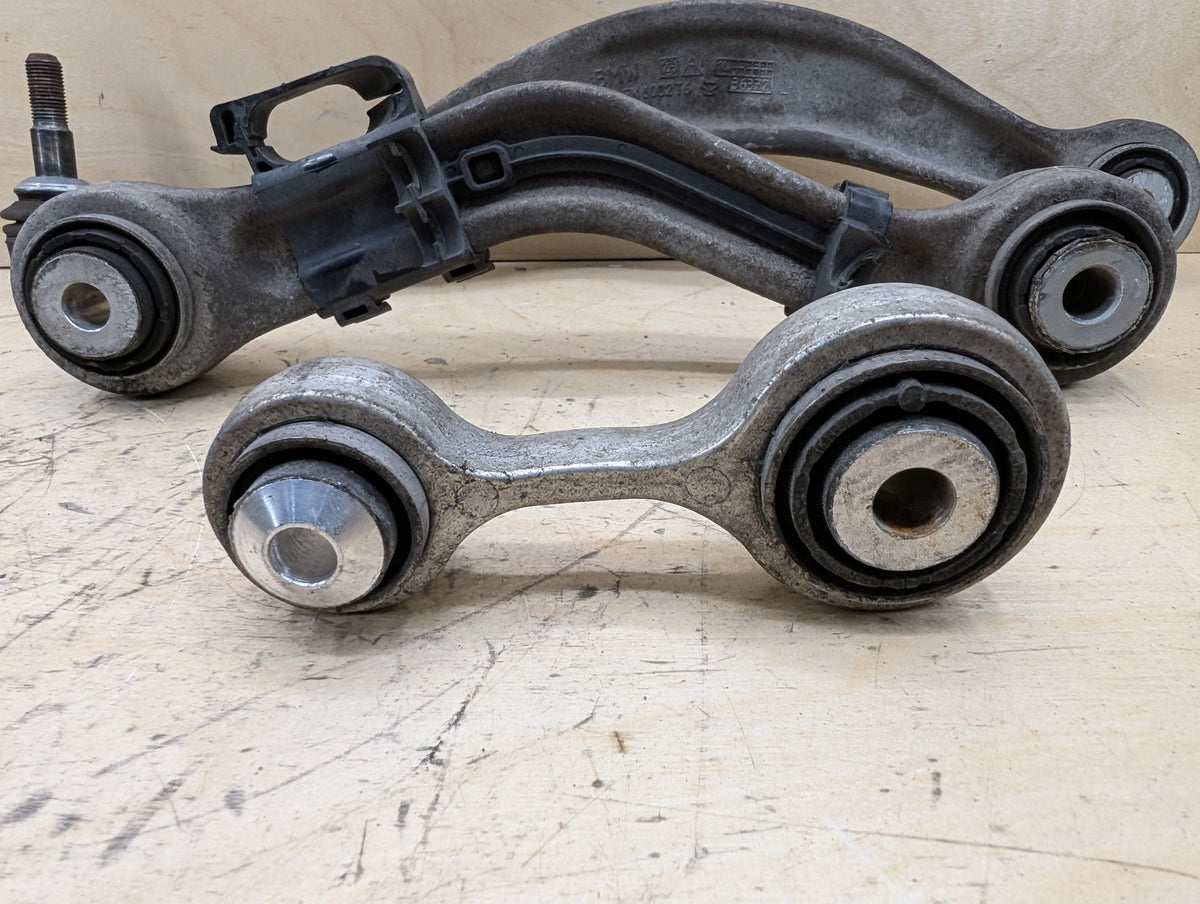 09-18 OEM BMW F02 F06 F10 F12 F13 Rear Left Driver Upper Lower Control Arm SET
