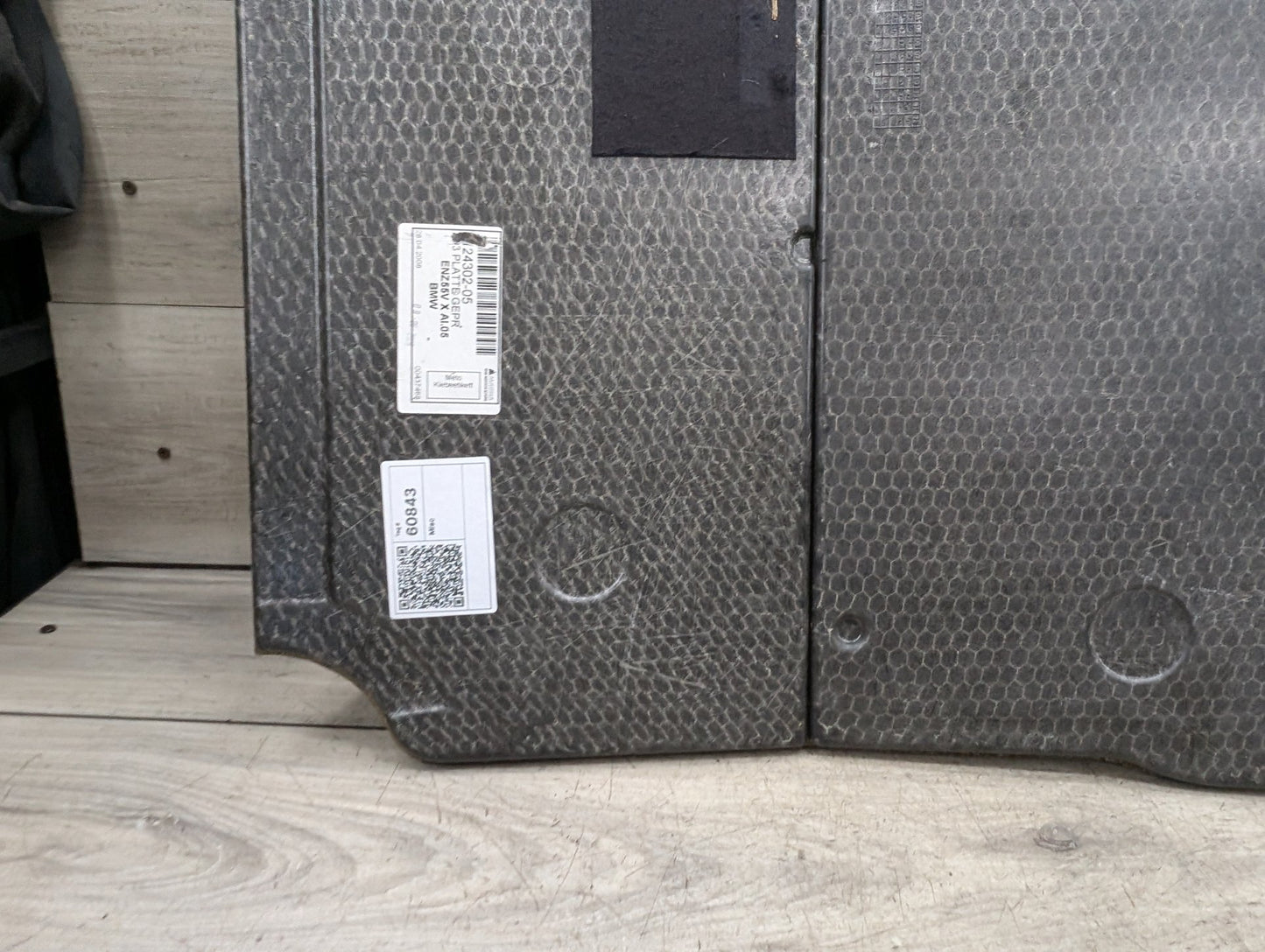 07-13 OEM BMW E93 328 335 Rear Trunk Floor Mat Carpet Cargo Cover Gray