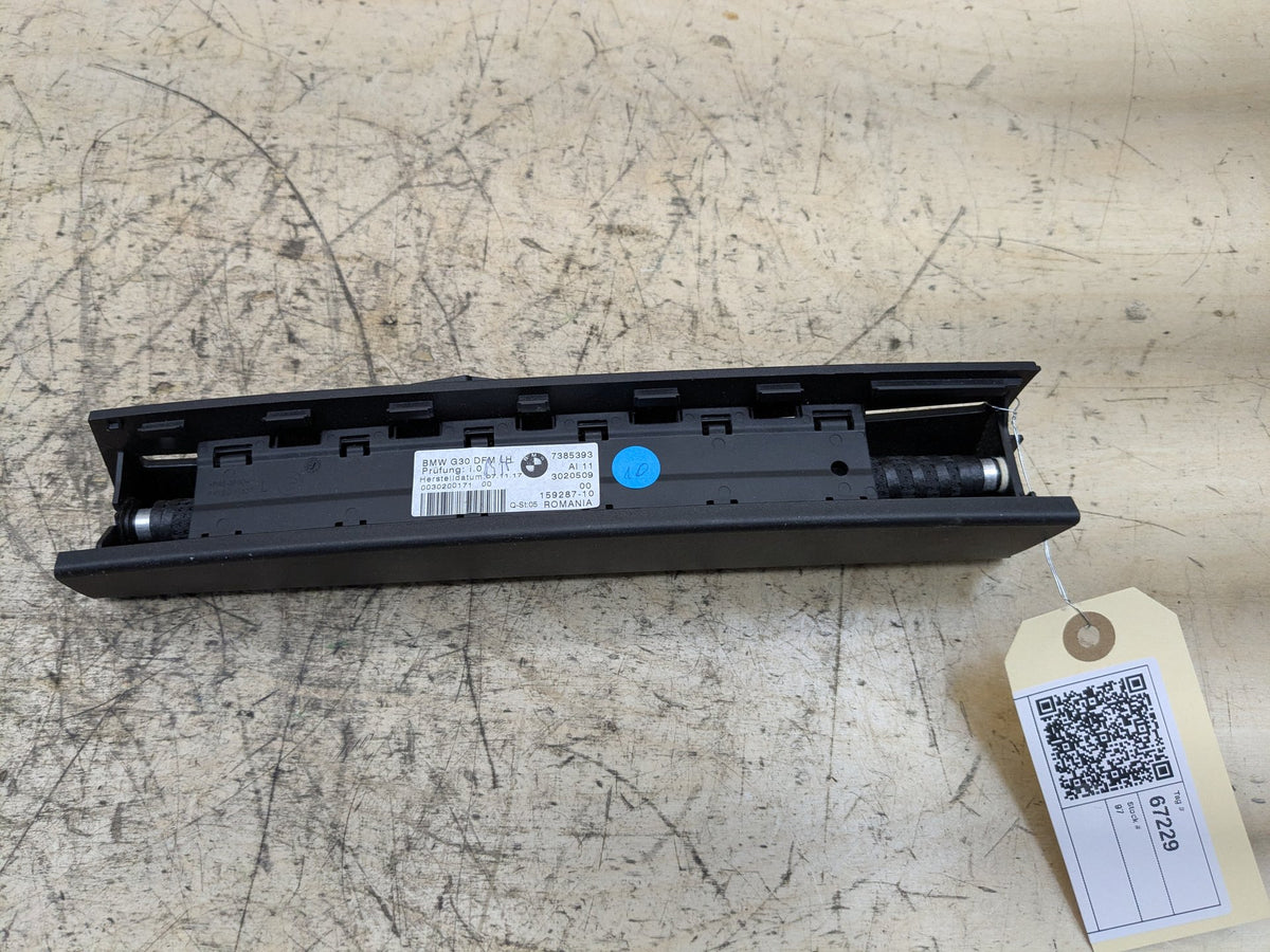 2018-2023 BMW M550i G30 Rear Left Window Glass Roller Sunshade Blind 7385393 OEM