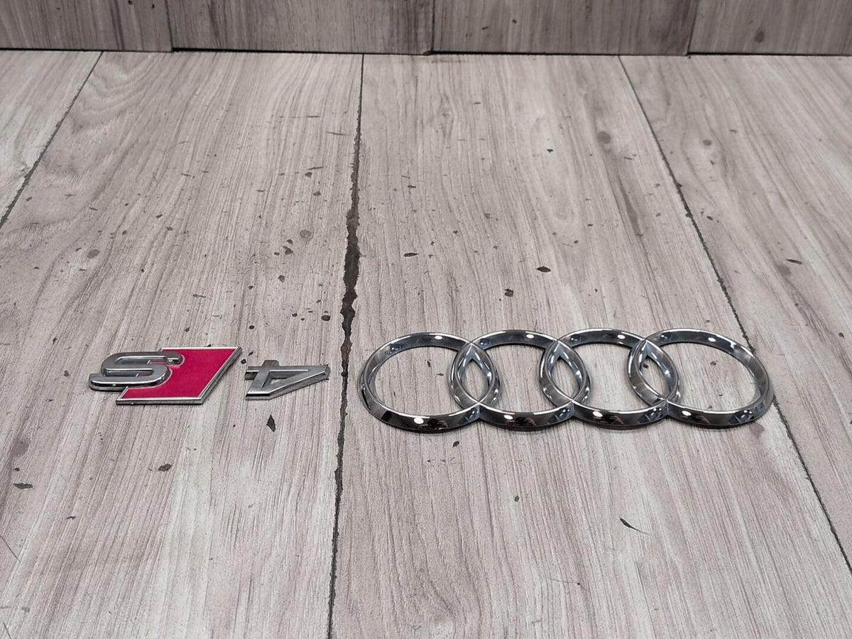 2010-2016 Audi S4 Rear Liftgate Trunk Lid Emblem Badge SET PN: 8D0853737G