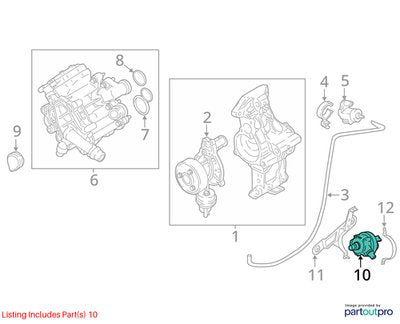 OEM BMW F23 F30 F32 F36 F80 F82 G01* Engine B46 S55 Auxiliary Coolant Water Pump