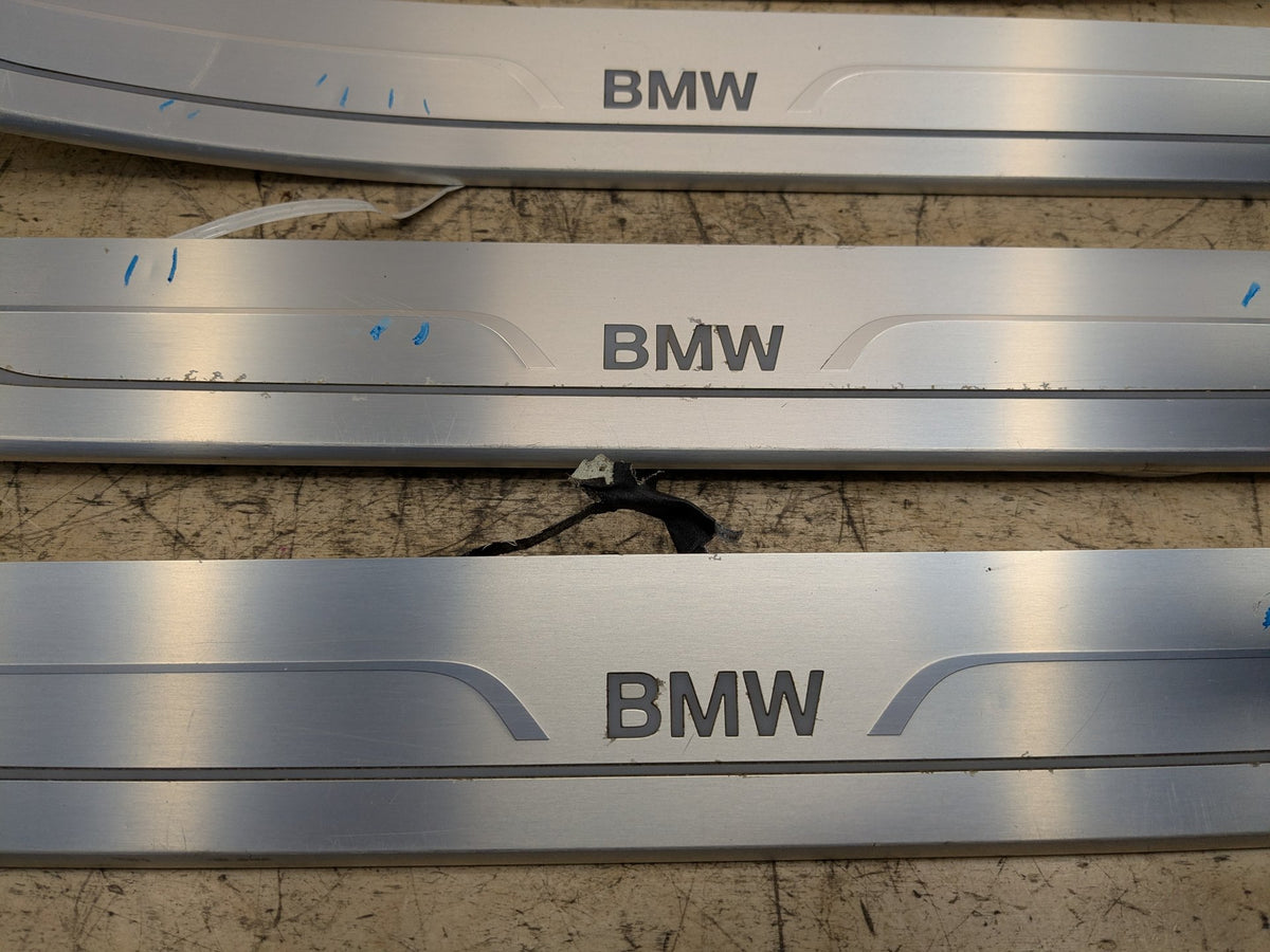 2016-2019 BMW 740Li G12 Scuff Plate Door Sill SET 7369887 OEM