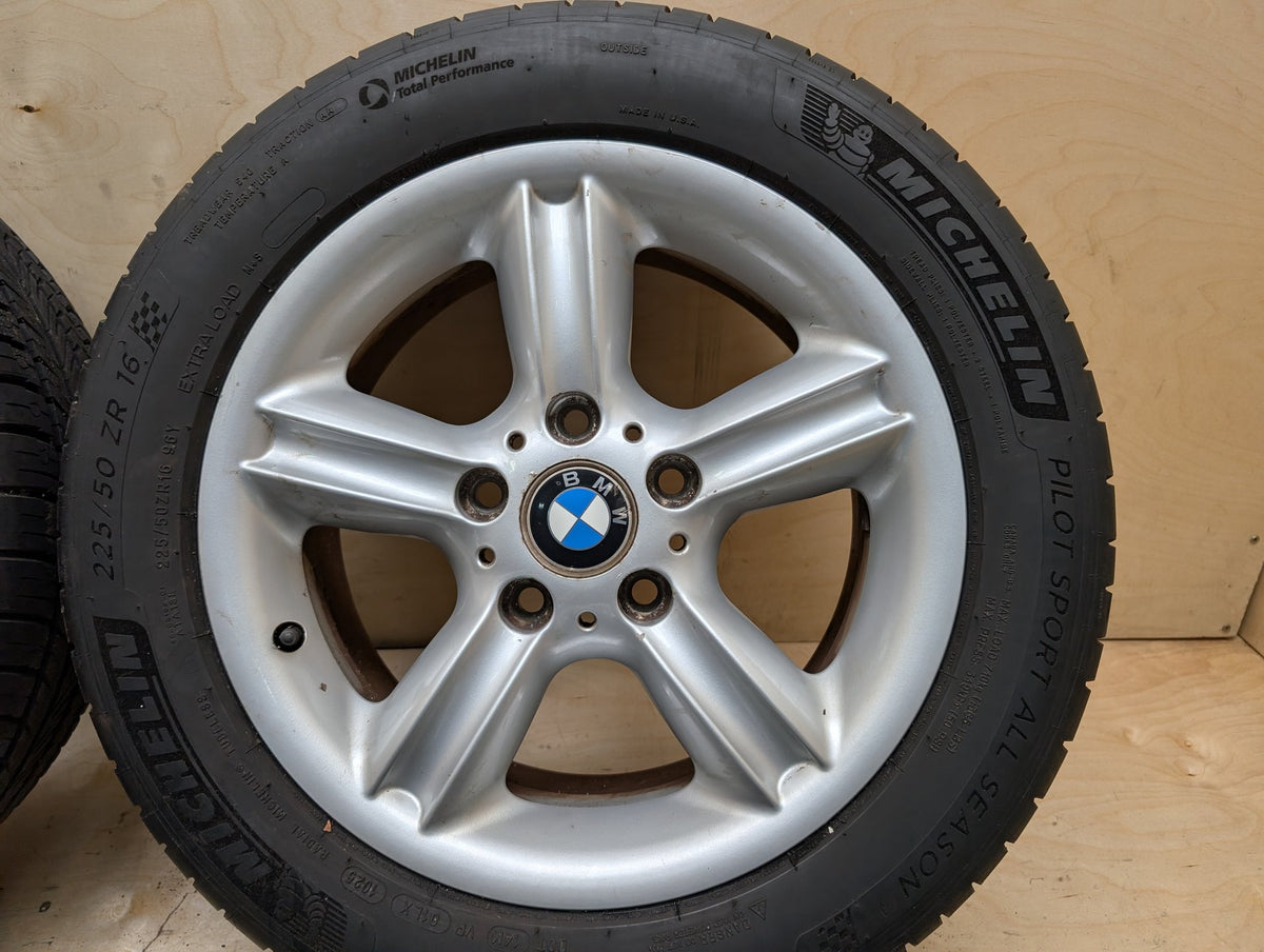 OEM BMW E36 Z3 2.8 3.0 E46 325Ci Wheels Rims 7JX16 ET:46 Star Spoke Style 55 SET