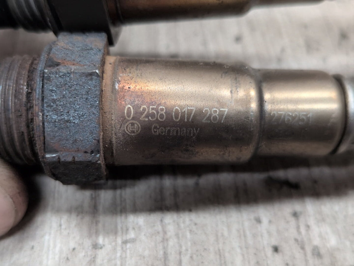 2009-2012 Mercedes-Benz E550 W212 Cat Catalytic Oxygen O2 Lambda Probe Sensors SET 0258017287 OEM