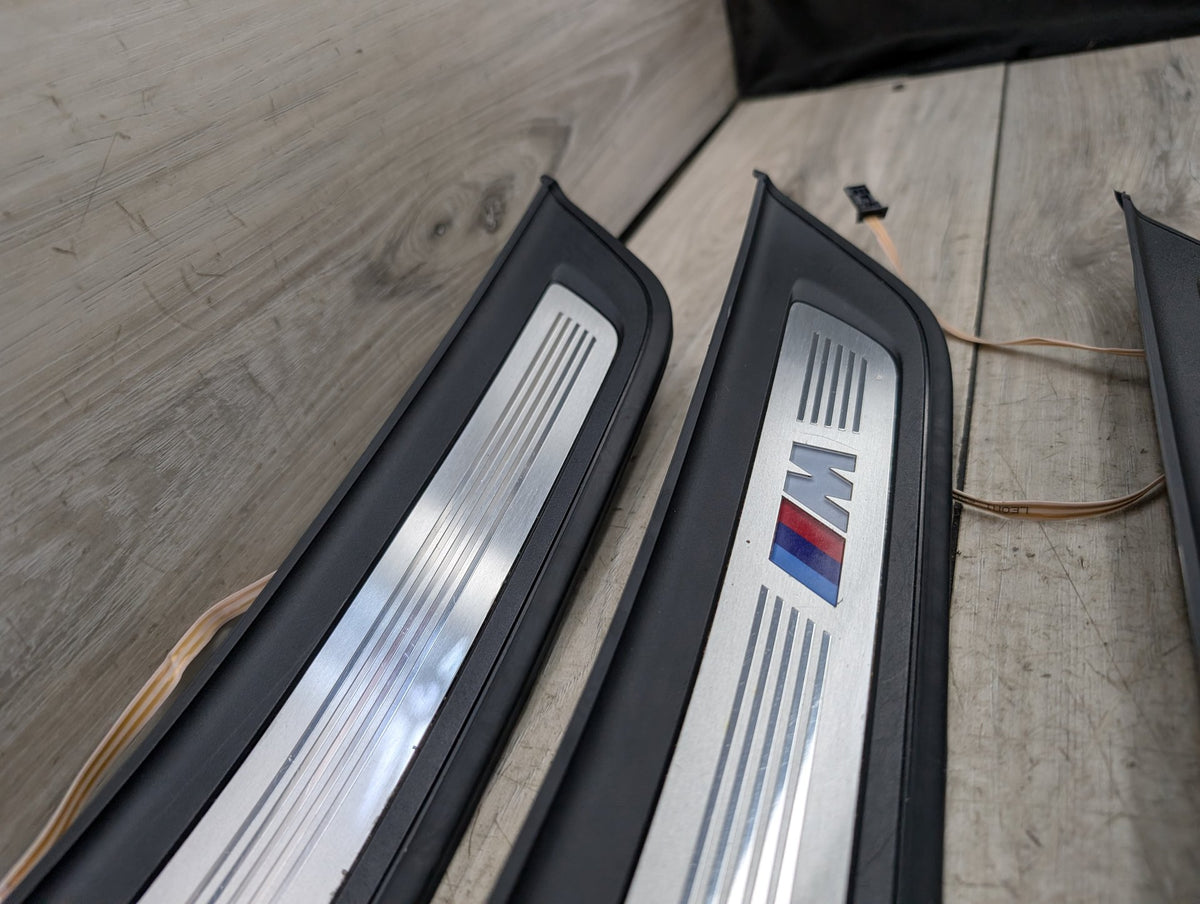 2017-2023 BMW M550i G30 Front Rear Left Right Scuff Plate Door Sill SET 8064905 OEM