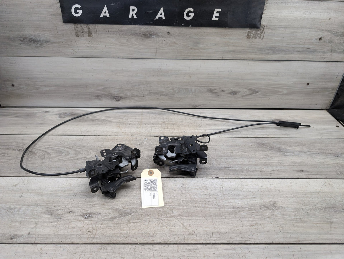 OEM BMW F02 F06 F10 F12 F13 M5 M6 Hood Left Right Hood Lock Latch w/ Cable SET