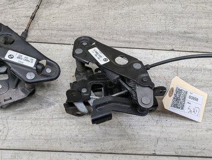 OEM BMW F02 F06 F10 F12 F13 M5 M6 Hood Left Right Hood Lock Latch w/ Cable SET