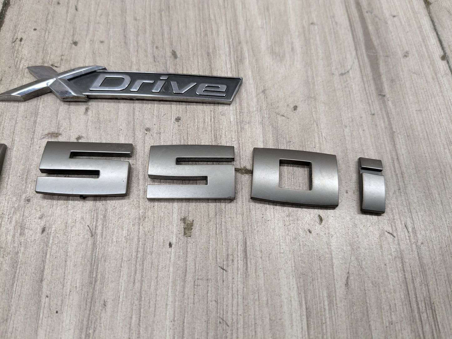 17-23 OEM BMW G30 530 540 M550 Trunk Lid Emblem Letters XDrive M550i