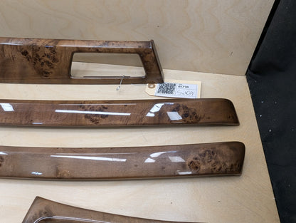 07-13 OEM BMW E99 335 Wood Burr Walnut Interior Trim Dash Panels Console SET