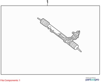 07-14 OEM BMW E70 E71 X5 X6 AWD Power Steering Gear Rack and Pinion