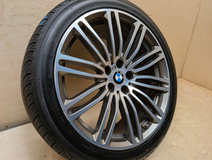 OEM BMW BMW G30 530 540 M550 Rear Wheel Rim Style 664M Silver R19x8" ET30