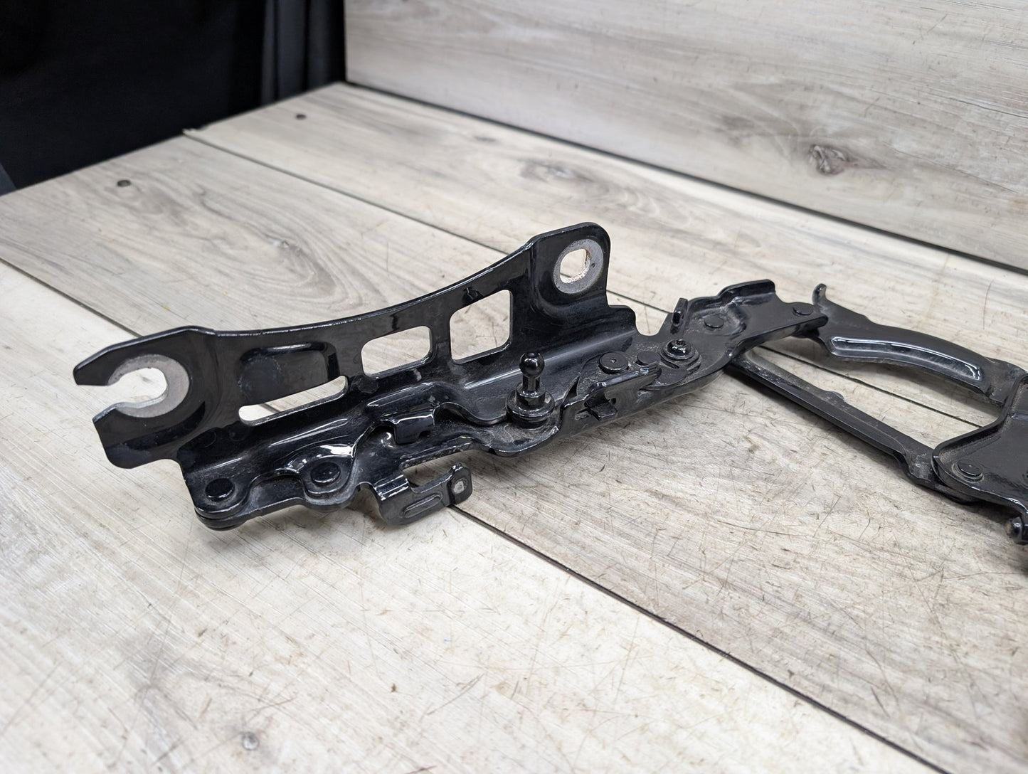 19-24 OEM BMW G20 Front Left Right Bonnet Hood Hinges Black Pair SET