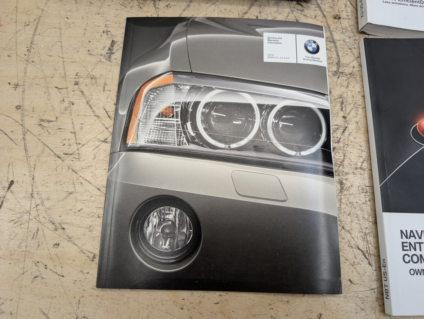 2011-2016 BMW X3 F25 - Owners Instruction Manual Book SET PN: 2285793
