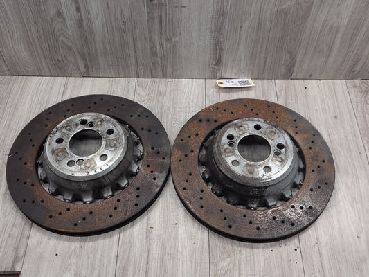 2014 - 2018 BMW X5 F85 Rear Left Right Brake Disc Rotors SET 2284903 S63B44T2