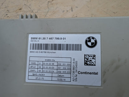 2016-2022 BMW 750i G12 Front Left or Right Seat Control Module 7467799