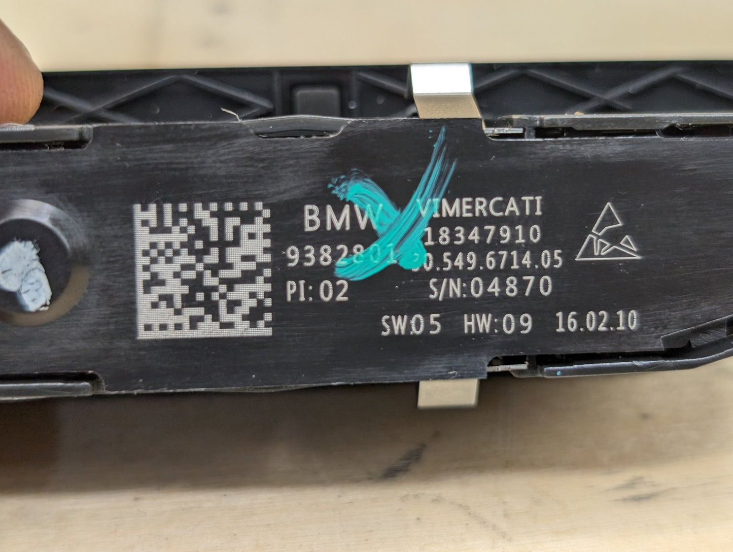2016-2022 BMW 750i G12 Front Right Passenger Seat Memory Switch 9382801