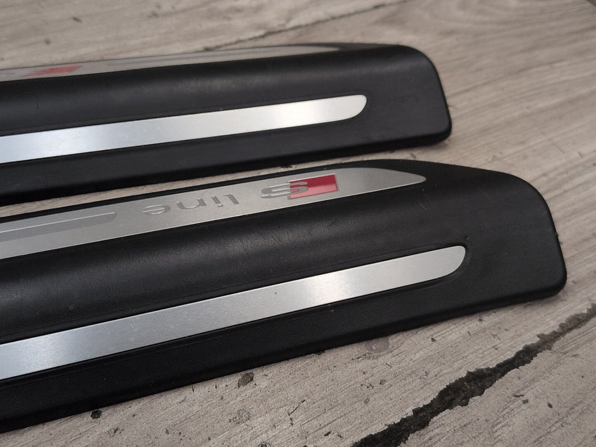 2015-2018 Audi Q3 8U S Line Front Rear Left Right Scuff Plate Door Sill SET 8U0853375A