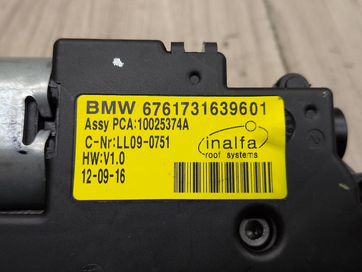2014 - 2018 BMW X5 F85 Sunroof Sun Roof Glass Motor 6761731 S63B44T2