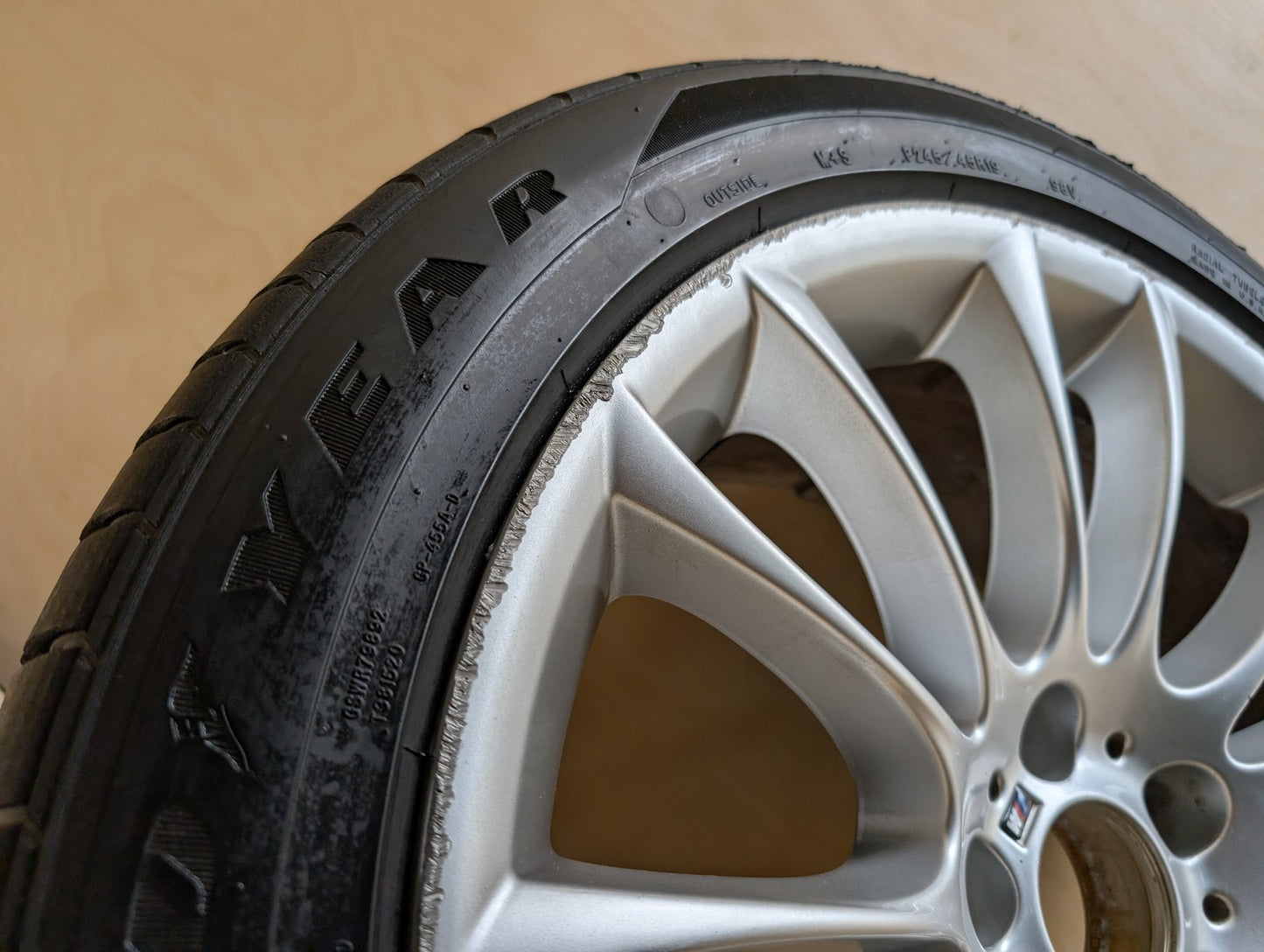 OEM BMW F01 F02 F07 740 750 760 FRONT Rim Wheel 19x8.5 ET25 M V-Spoke Style 302