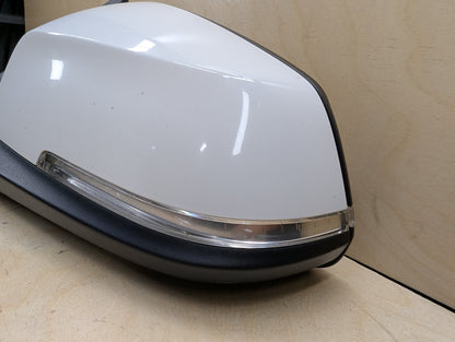12-18 OEM BMW F30 328 330 335 340 Left Driver Auto Dip Heated Side Mirror White 300