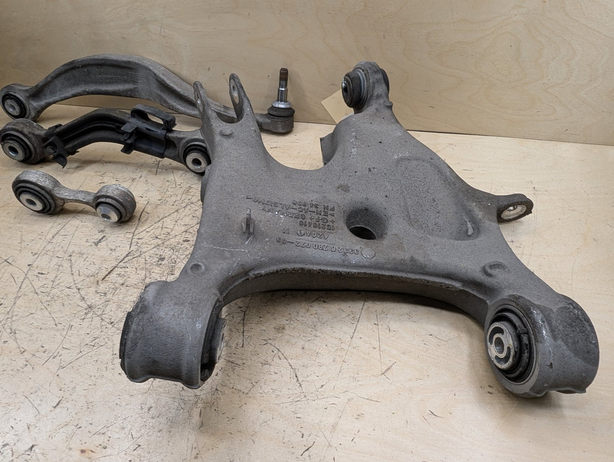09-18 OEM BMW F02 F06 F10 F13 Rear Right Passenger Upper Lower Control Arm SET