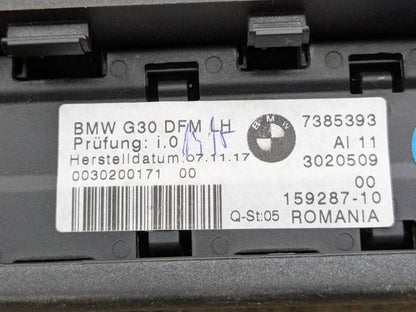2018-2023 BMW M550i G30 Rear Left Window Glass Roller Sunshade Blind 7385393 OEM