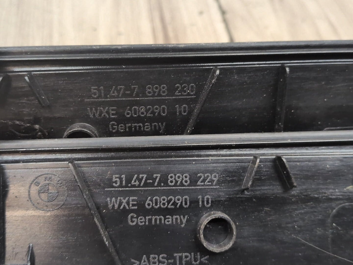 2004-2010 BMW M6 E64 Front Left Right Scuff Plate Door Sill SET 7898230 OEM