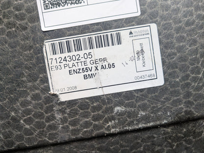 07-13 OEM BMW E93 328 335 Rear Trunk Floor Mat Carpet Cargo Cover Gray