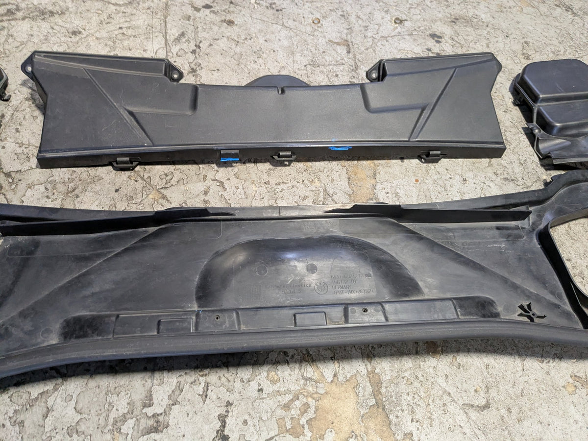 06-13 OEM BMW E90 E91 E92 E93 Cabin Air Filter Cowl Housing Lower Upper SET