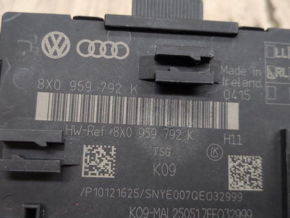 2018 Audi Q3 8U - Front Right Passenger Window Door Control Module 8X0959792K