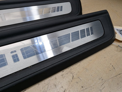 19-21 OEM BMW G20 G21 M340i Front Left Right Door Sill Plate Molding Trim PAIR