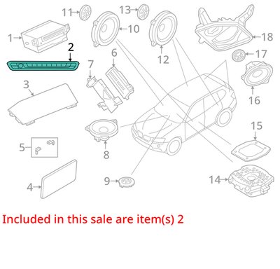19-24 OEM BMW G05 G06 G07 X5 X6 X7 Radio Audio Operating Volume Control Switch